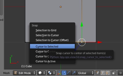 Cursor to Selected
